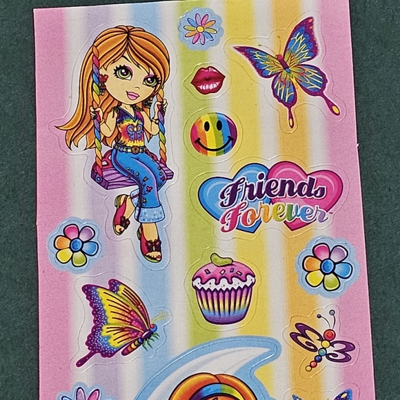 Lisa Frank Friends Forever Sticker Strip - 24 Stickers - Picture 8 of 12